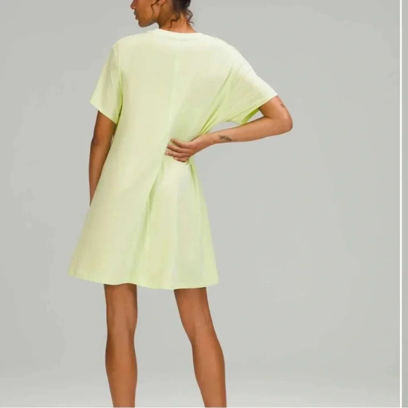 Lululemon All Yours Tee Dress Size 2 Loose Fit  Crispin Green Oversized - Picture 5 of 11